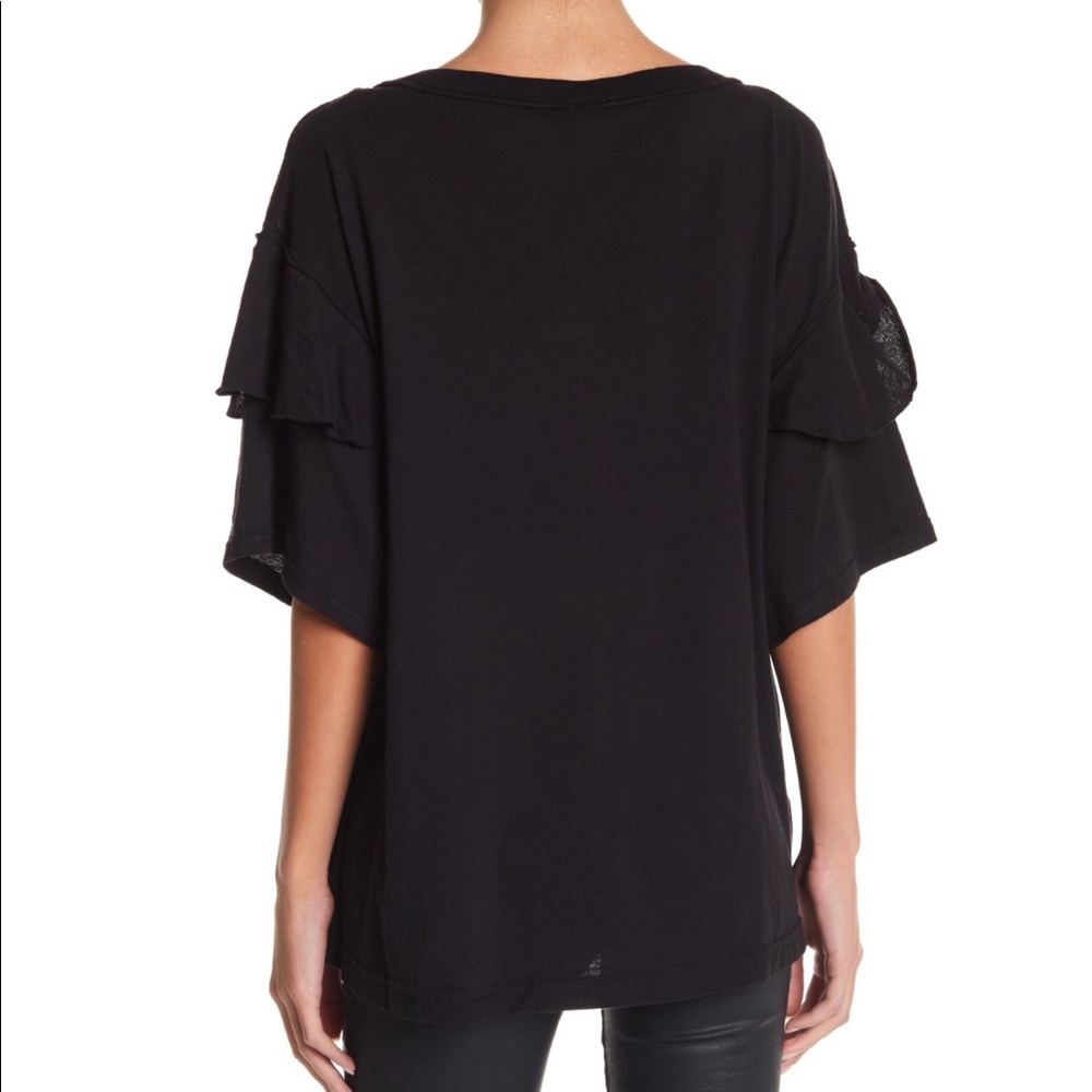 Free People abracadabra Cotton tiered-slee shirt - Picture 2 of 7